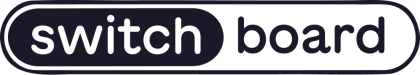 Logo van Switchboard. Switchboard is er voor alle lhbti+ personen en voor ieder ander die informatie, advies, ondersteuning en een luisterend oor nodig heeft.